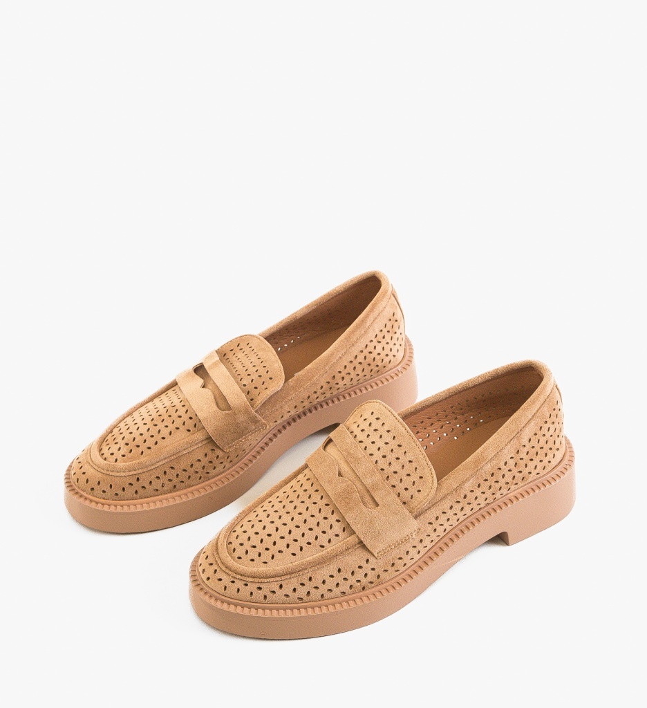 Pantofi Casual Rehid Khaki - 4 | YEO
