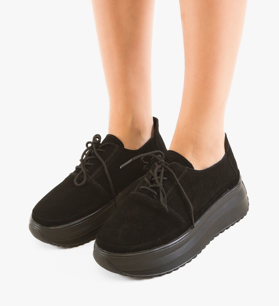 Pantofi Casual Reprale Negri - 1 | YEO