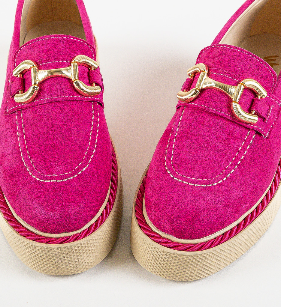 Pantofi Casual Selvie Fuchsia - 5 | YEO