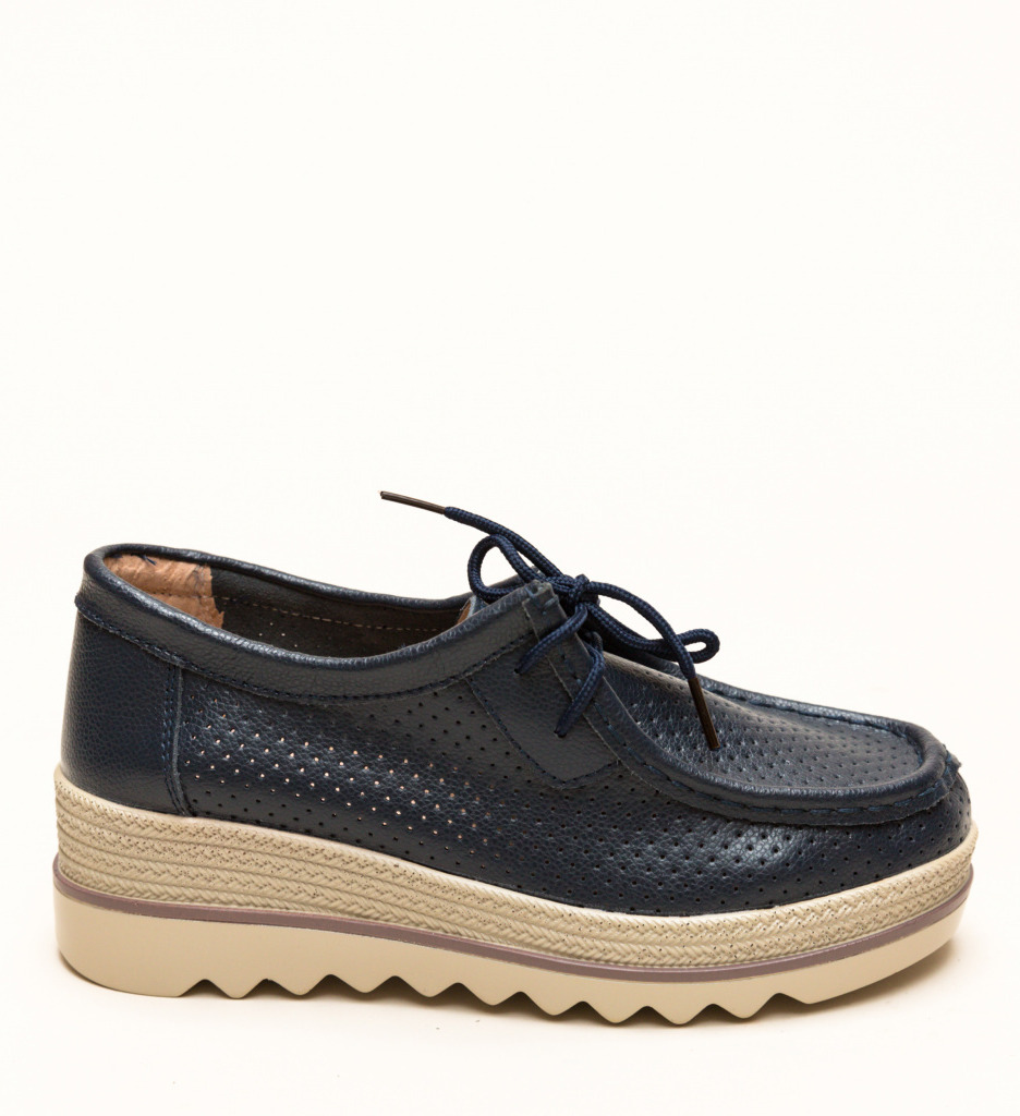 Pantofi Casual Torino Bleumarin - 4 | YEO