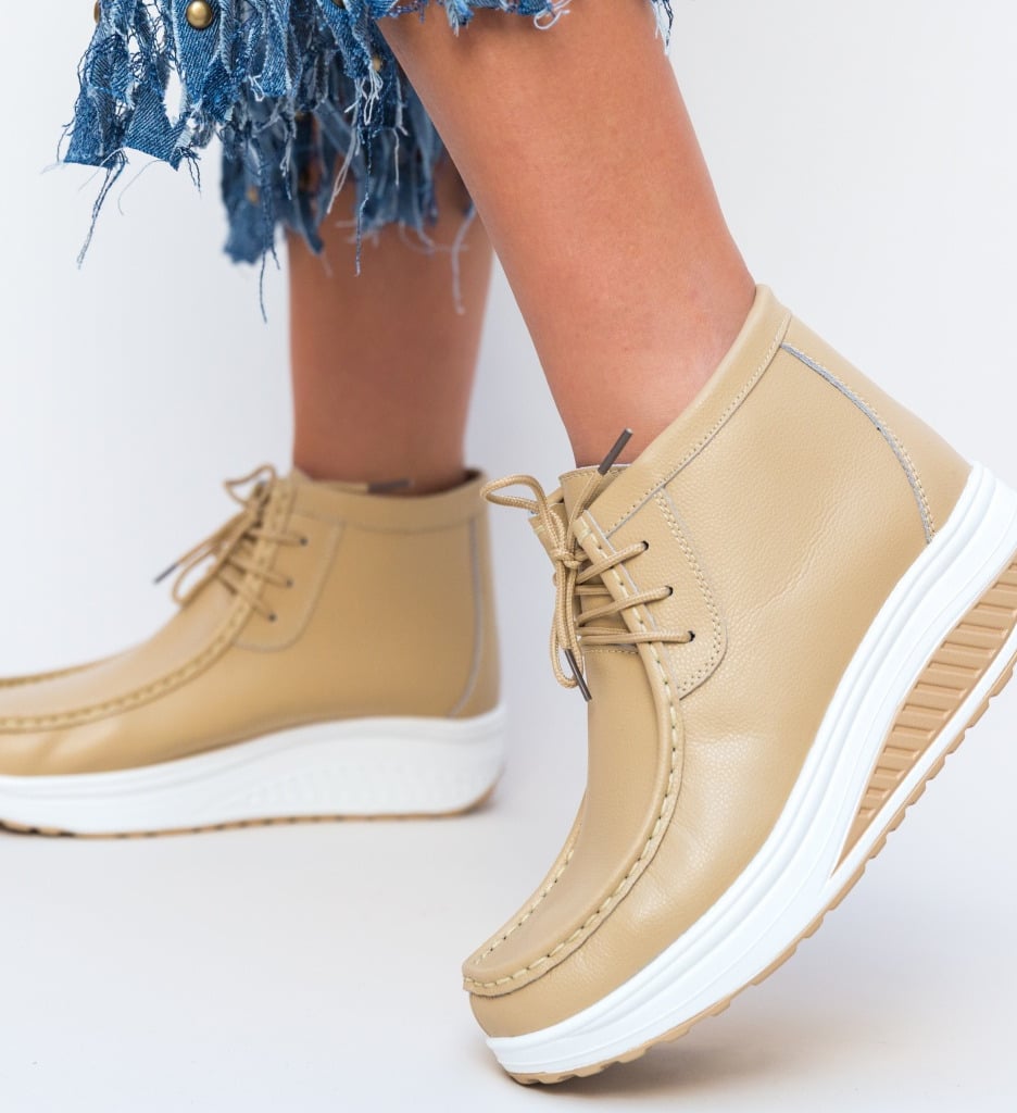 Pantofi Casual Vinto Bej - 1 | YEO