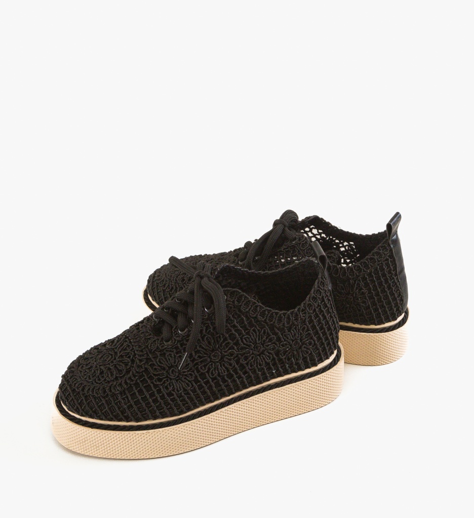 Pantofi Casual Ystory Negri 3 - 4 | YEO