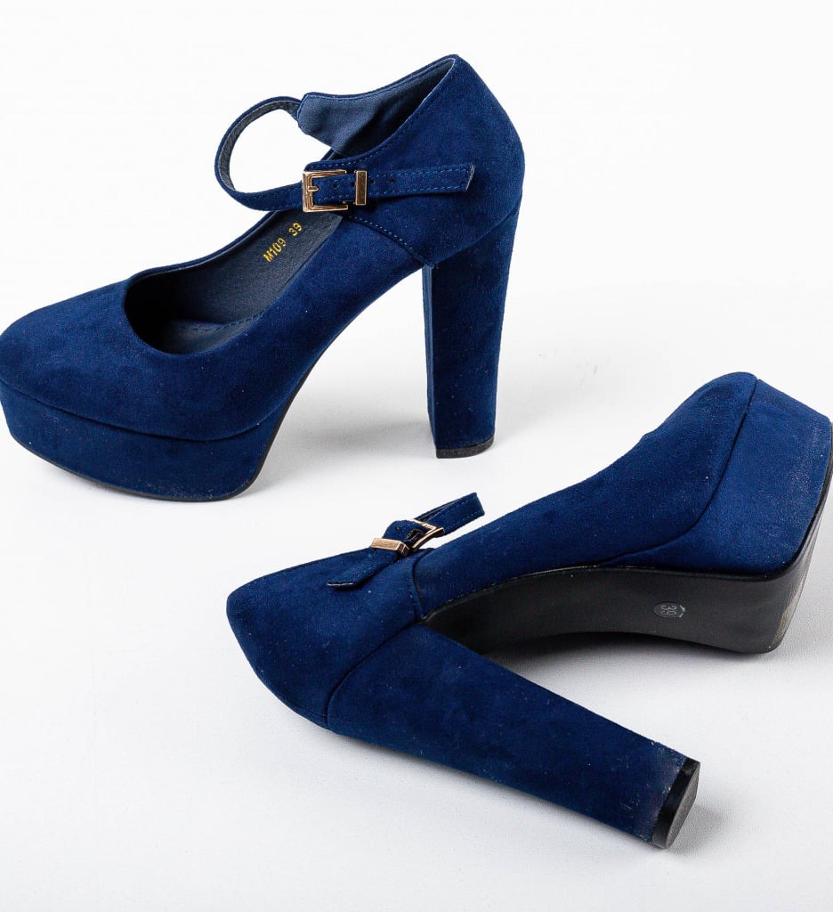 Pantofi Chung Bleumarin - 5 | YEO