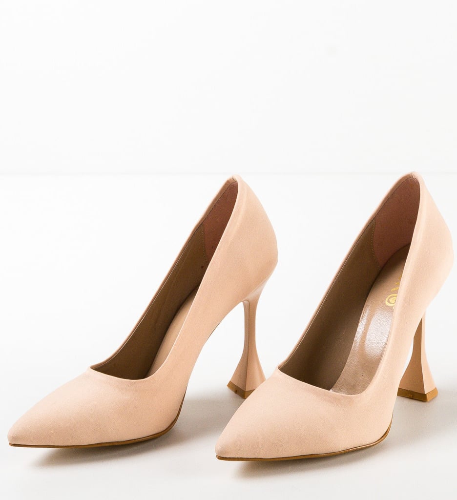 Pantofi cu toc Rimo Nude - 5 | YEO