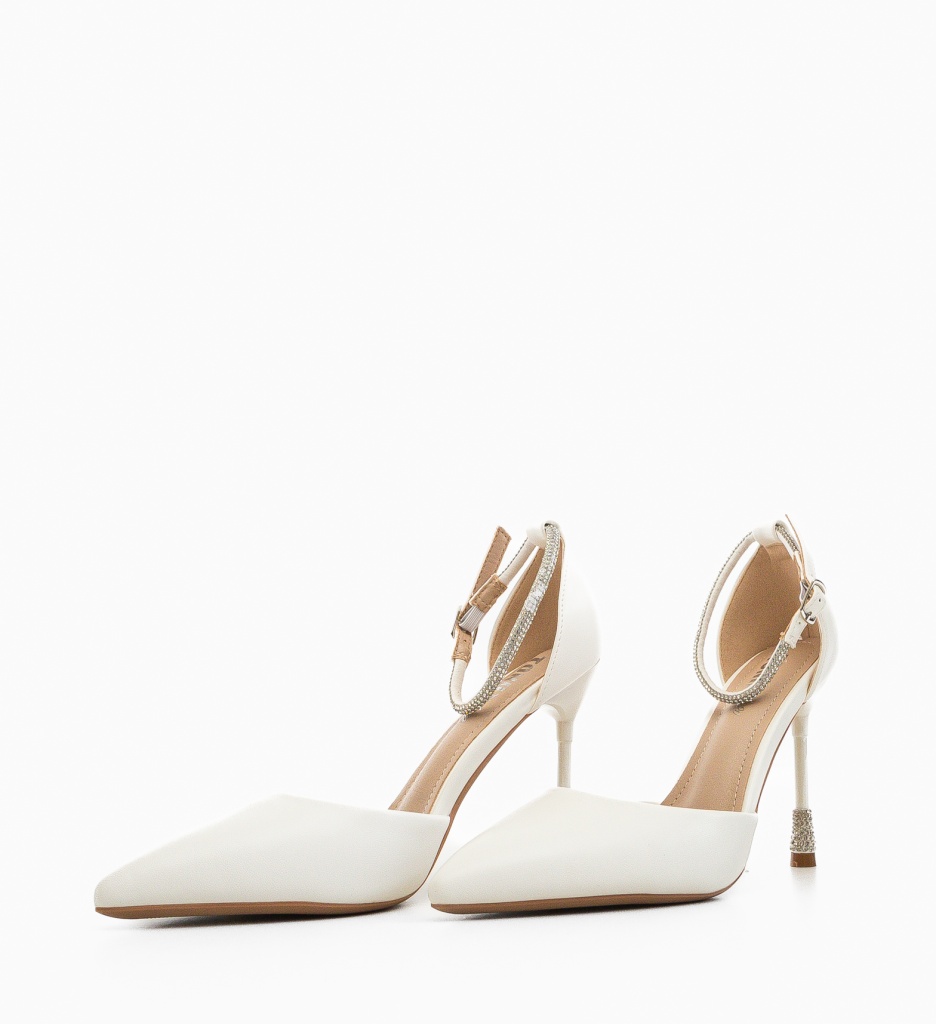 Pantofi cu toc Yanu Albi - 3 | YEO