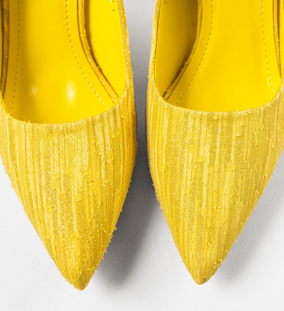 Poze Pantofi dama Alfred Galbeni depurtat.ro 