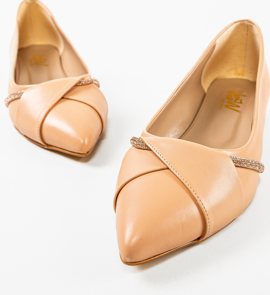 Pantofi dama Barysan Nude - 3 | YEO