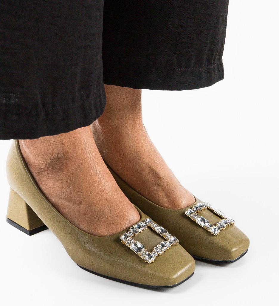 Pantofi dama Blevins Khaki