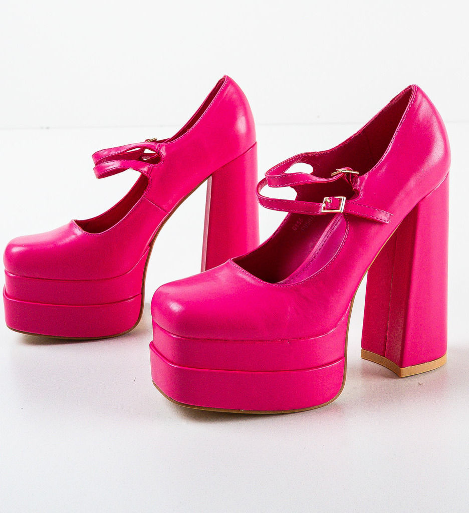 Pantofi dama Maysa Fuchsia - 5 | YEO