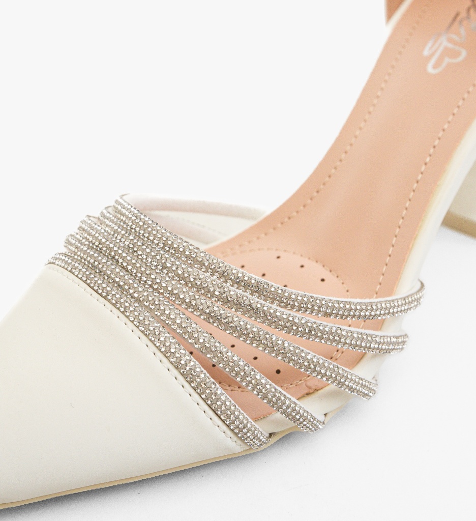 Pantofi dama Meny Albe - 3 | YEO