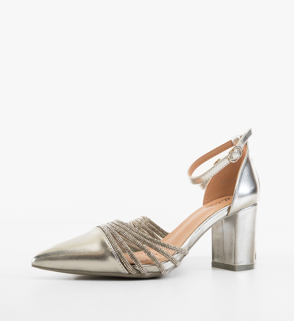 Pantofi dama Meny Argintii - 2 | YEO