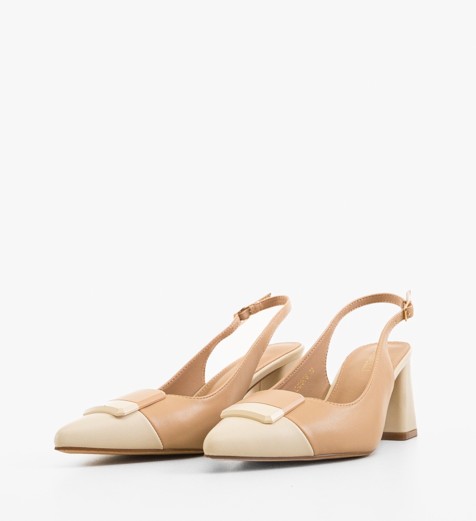 Pantofi dama Sandy Nude - 3 | YEO