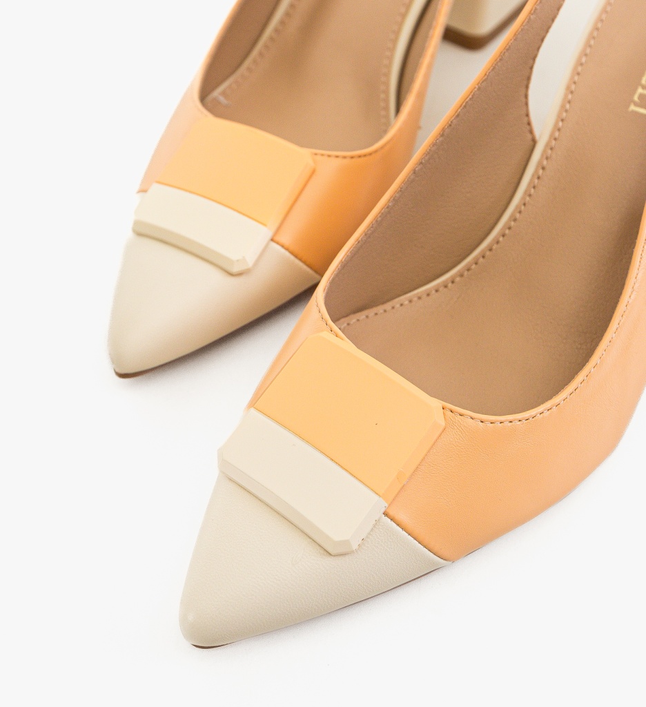 Pantofi dama Sandy Portocalii - 2 | YEO
