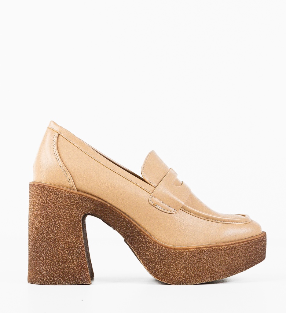 Pantofi dama Socheat Bej - 3 | YEO