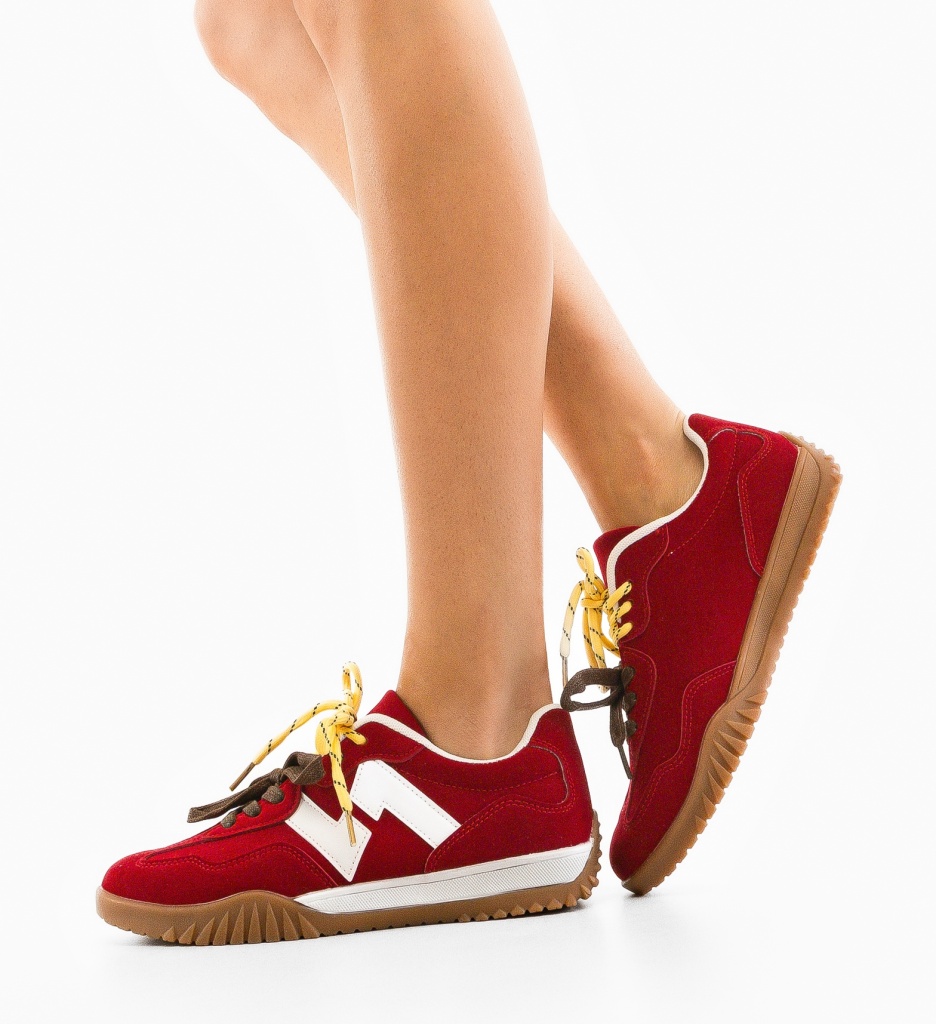 Pantofi Sport Velma Rosii - 3 | YEO