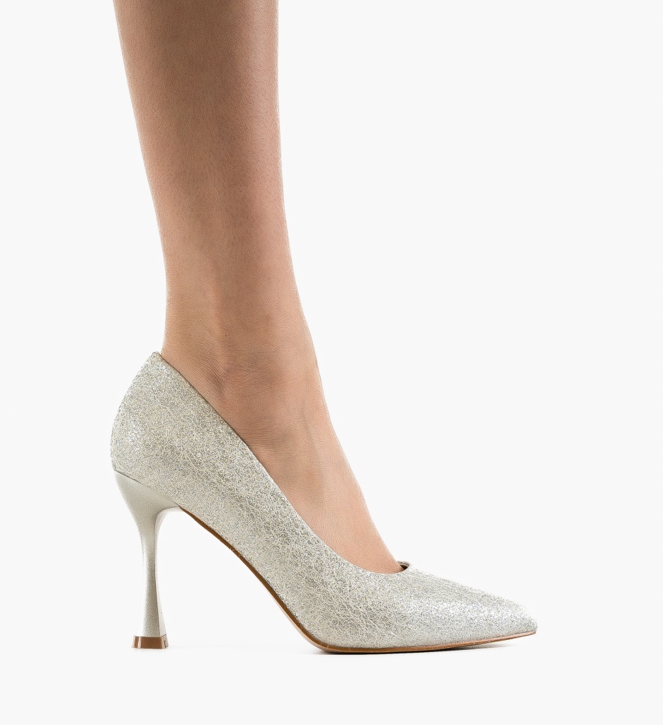 Pantofi stiletto dama Bridie Argintii - 3 | YEO