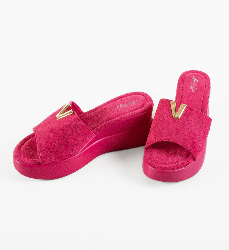 Papuci dama Bieltan Fuchsia - 5 | YEO