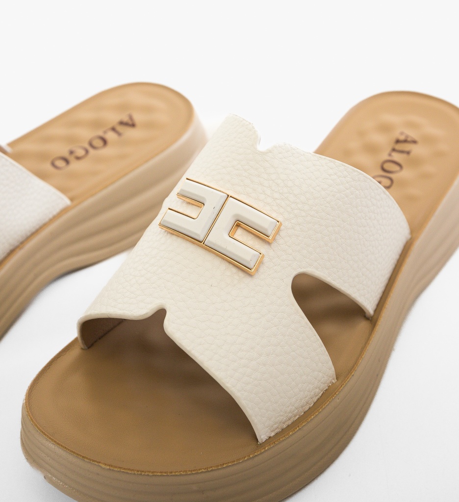 Papuci dama Ravel Albi - 2 | YEO