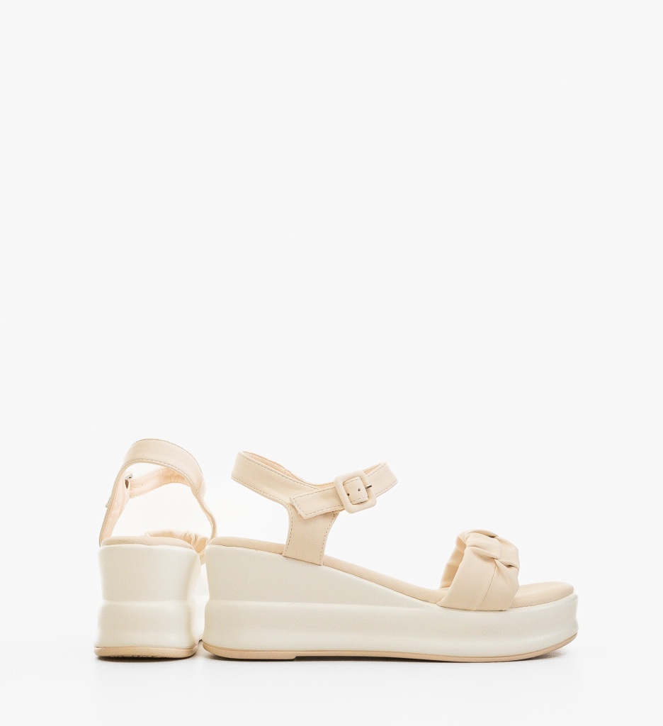 Platforme dama Nuska Bej - 1 | YEO