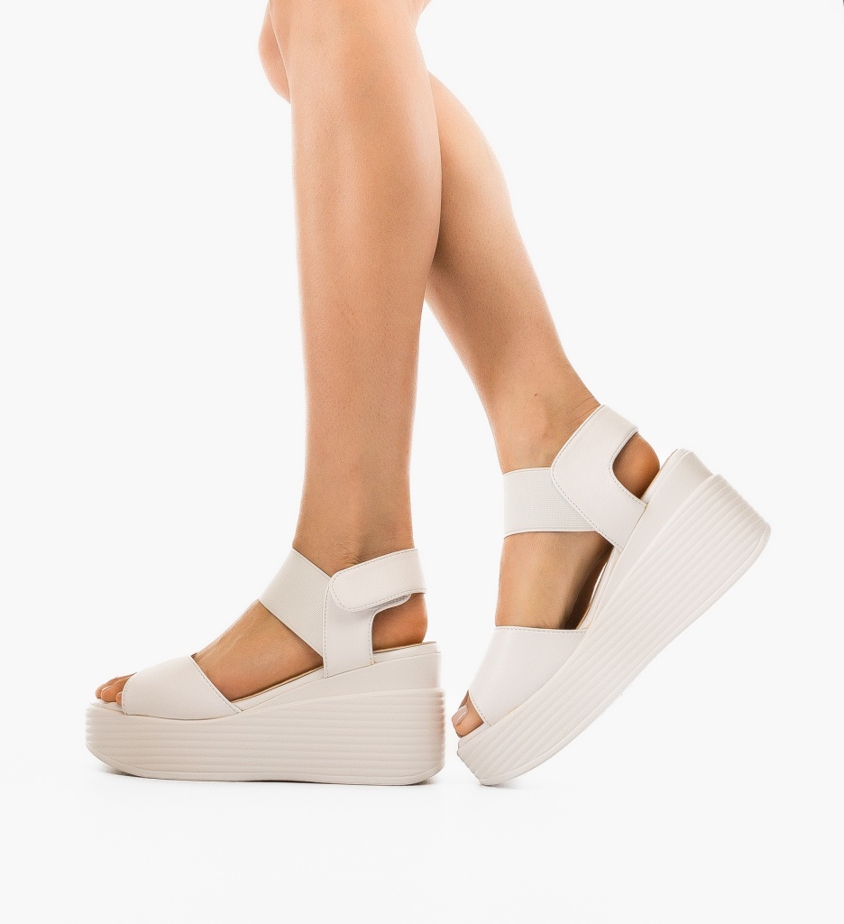 Platforme dama Priga Albe - 2 | YEO