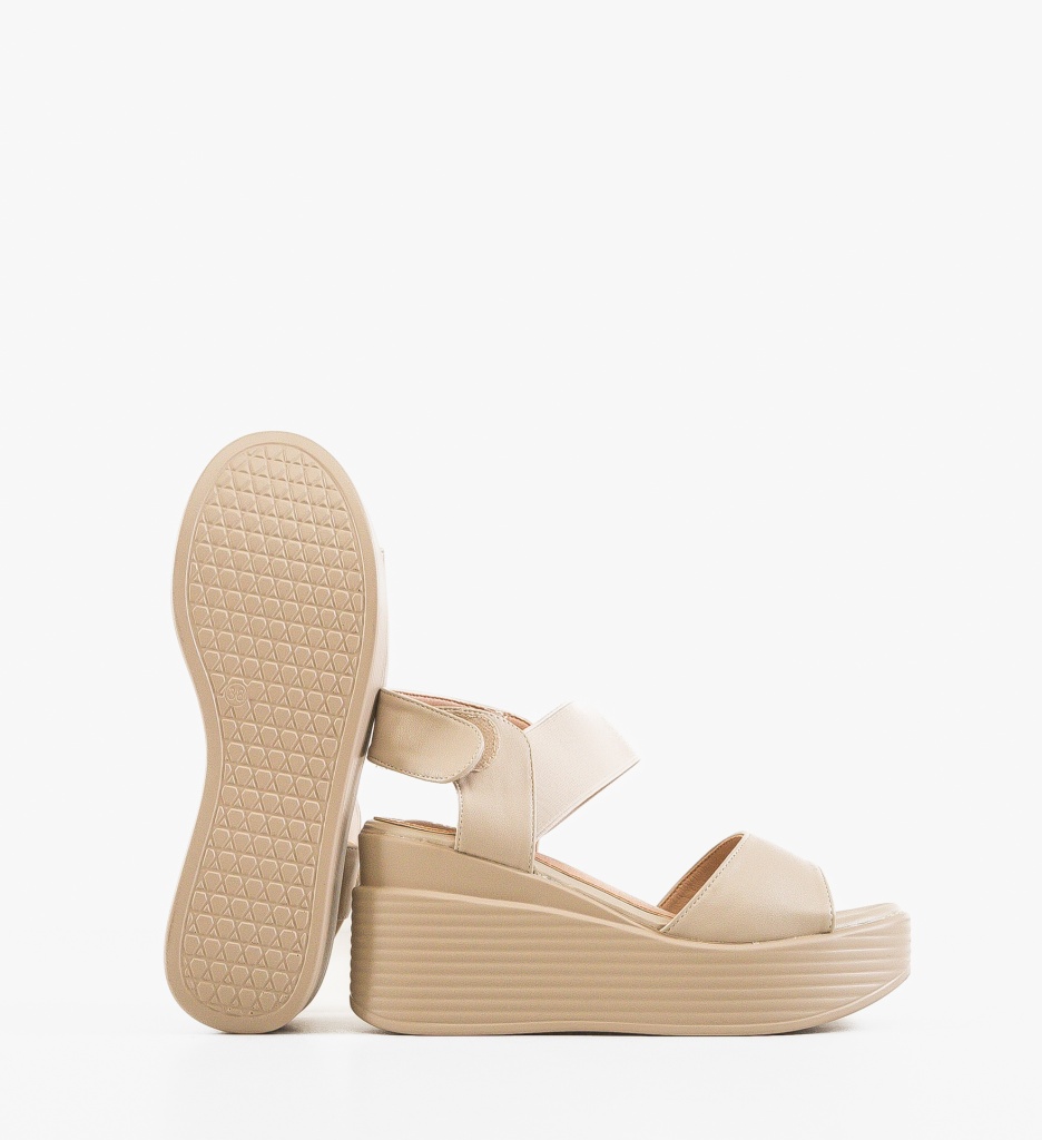 Platforme dama Priga Bej - 2 | YEO