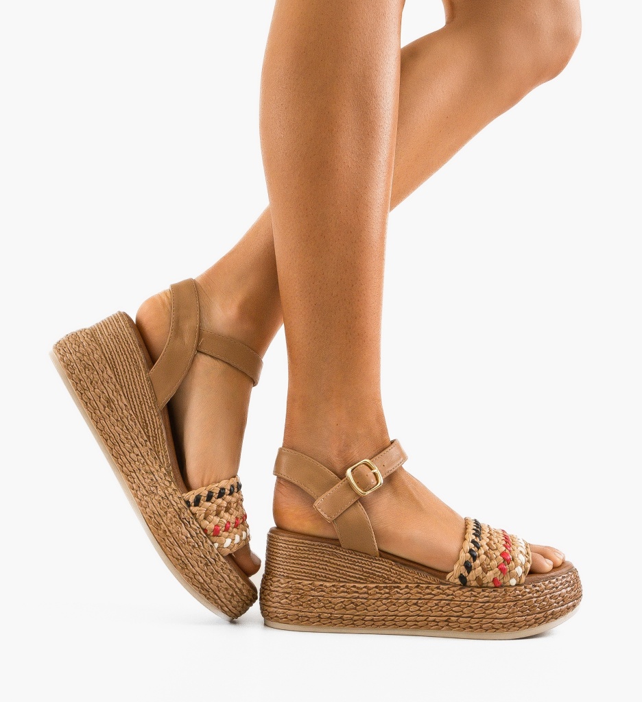 Platforme dama Ruldand Khaki - 1 | YEO