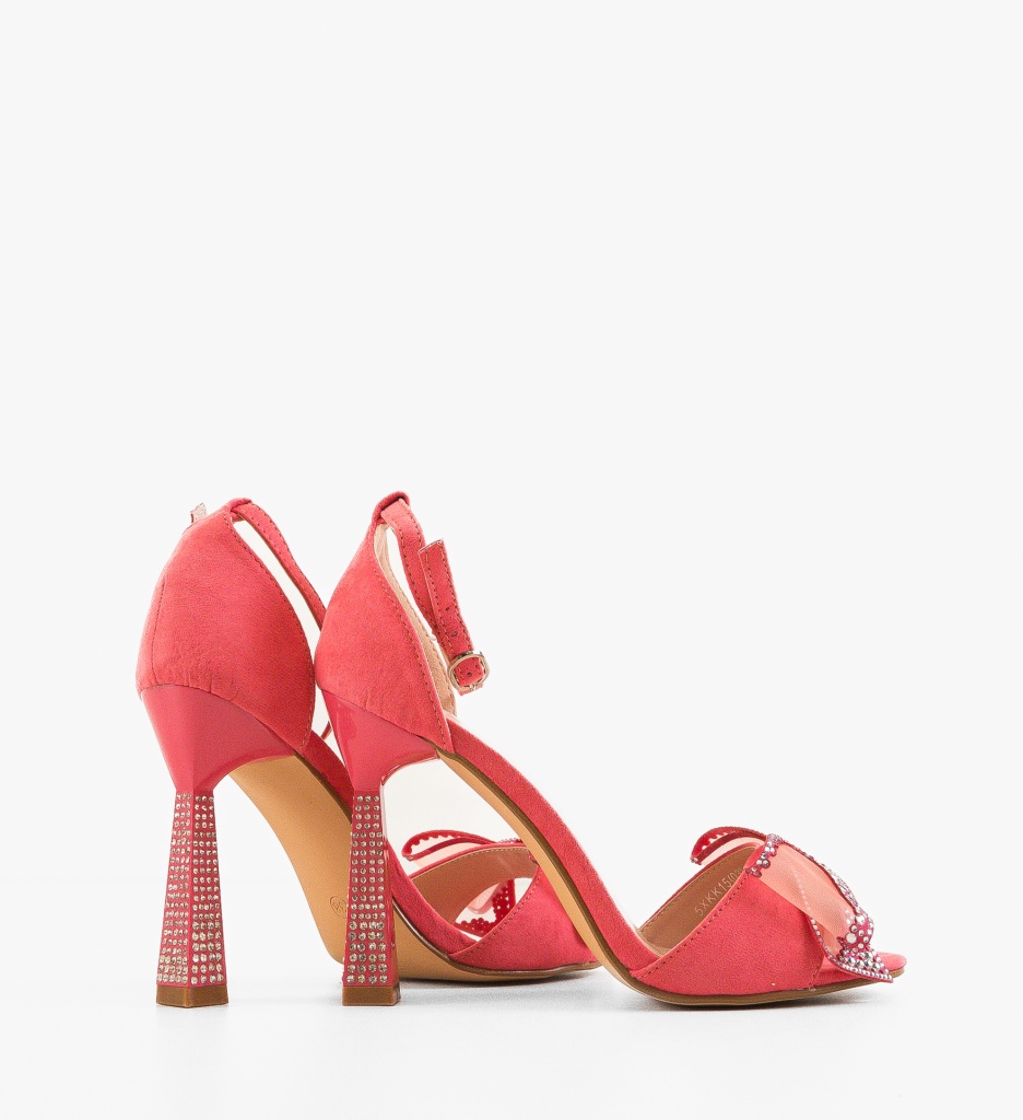 Sandale cu toc Farme Fuchsia - 2 | YEO
