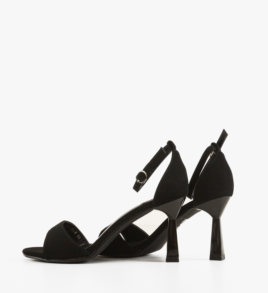 Sandale cu toc Nacia Negre - 3 | YEO