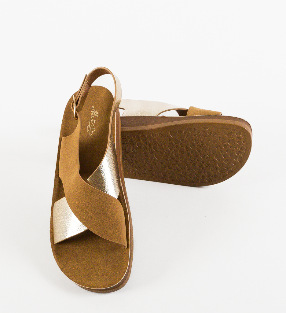 Sandale dama Basel Camel - 5 | YEO