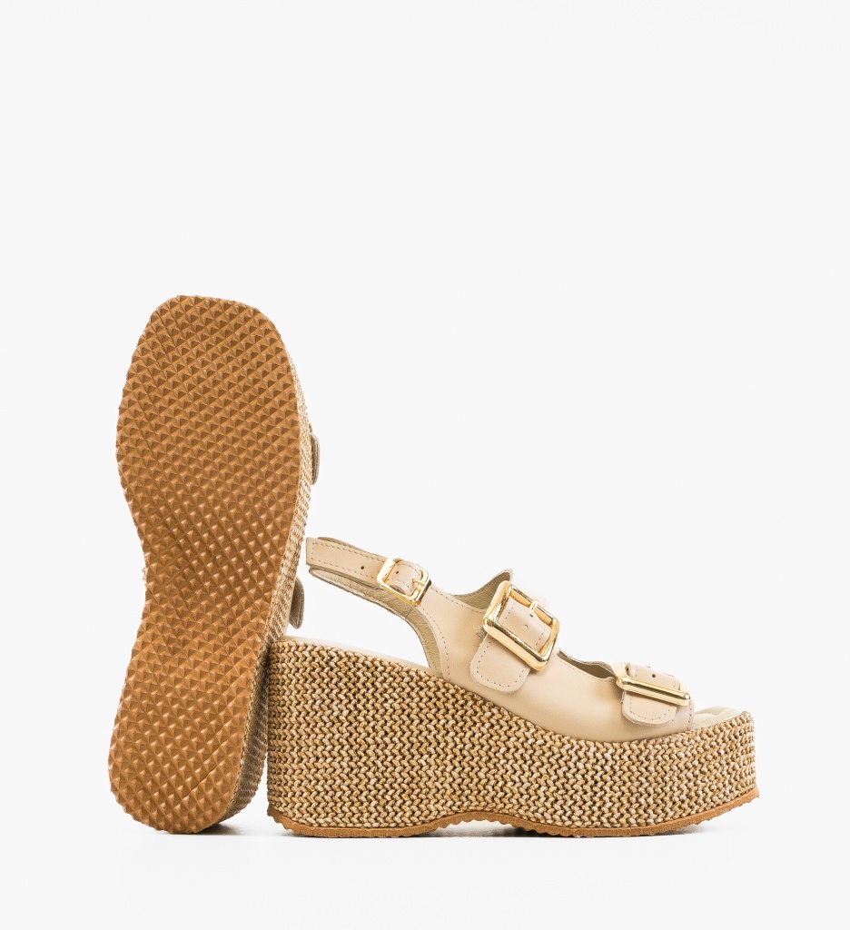 Sandale dama Boreas Bej - 2 | YEO