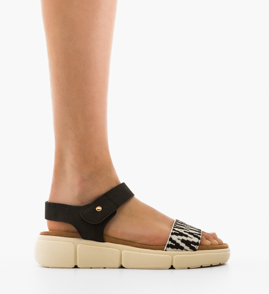 Sandale dama Feciulia Negre - 5 | YEO
