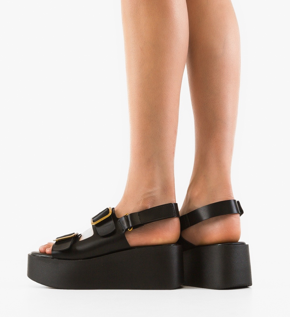 Sandale dama Ginny Negre - 1 | YEO