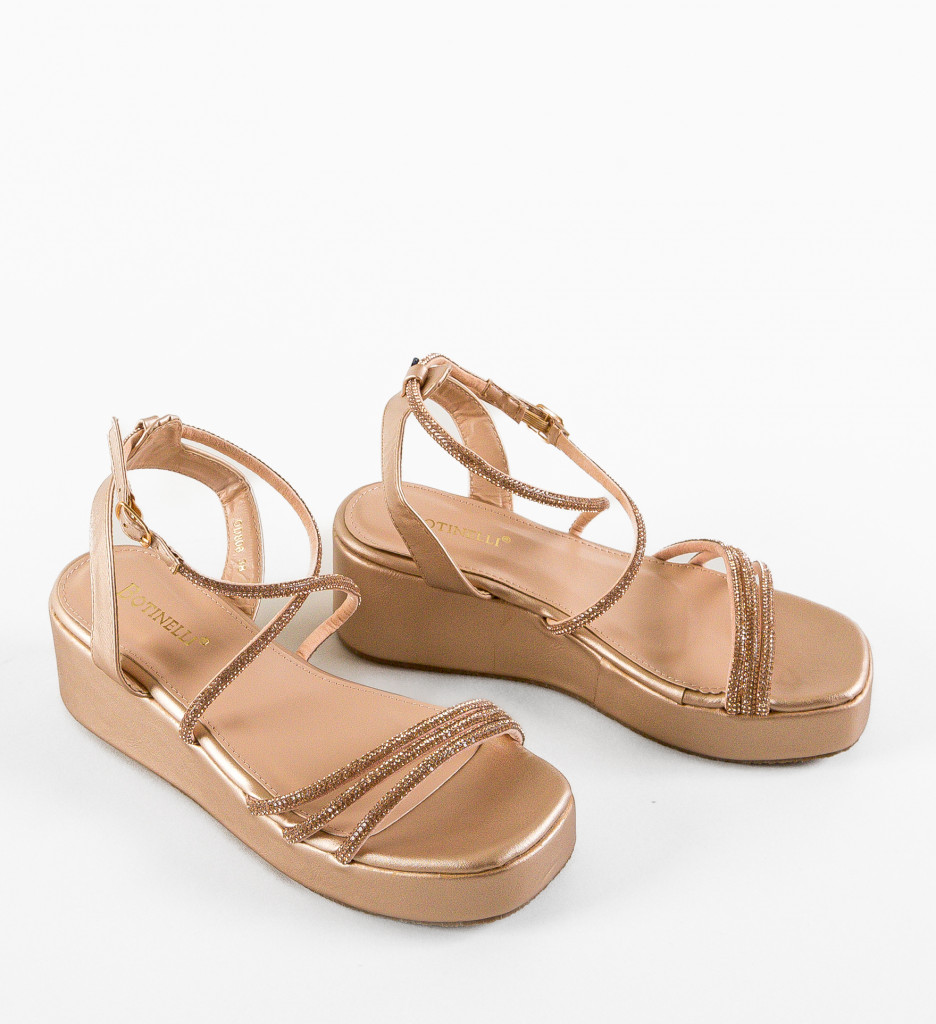 Sandale dama Okel Bronze - 5 | YEO