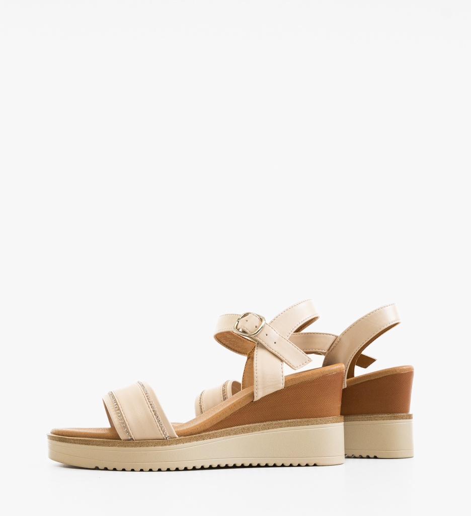 Sandale dama Porter Bej - 3 | YEO