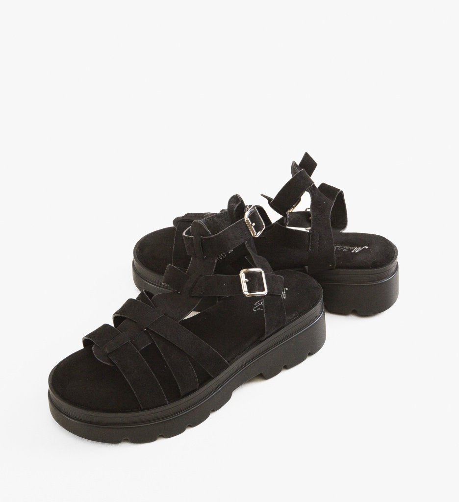 Sandale dama Pravend Negre - 4 | YEO