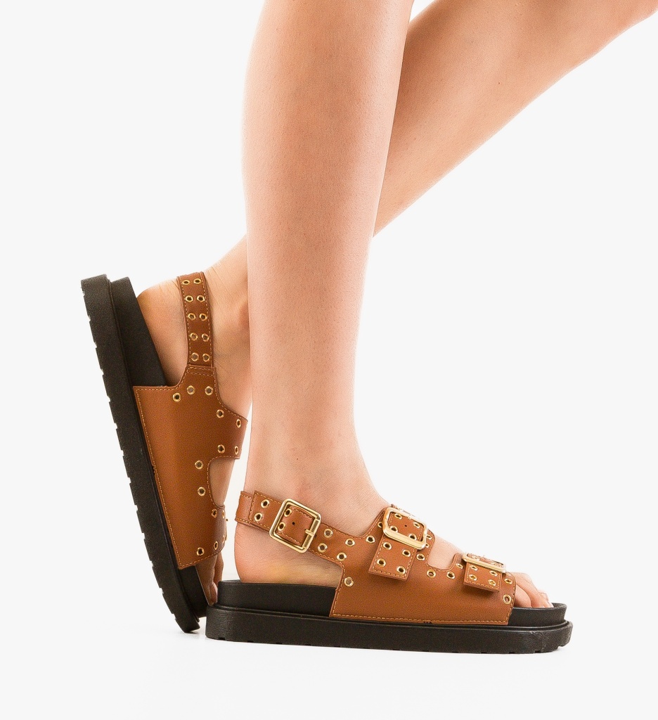 Sandale dama Rhea Camel - 1 | YEO