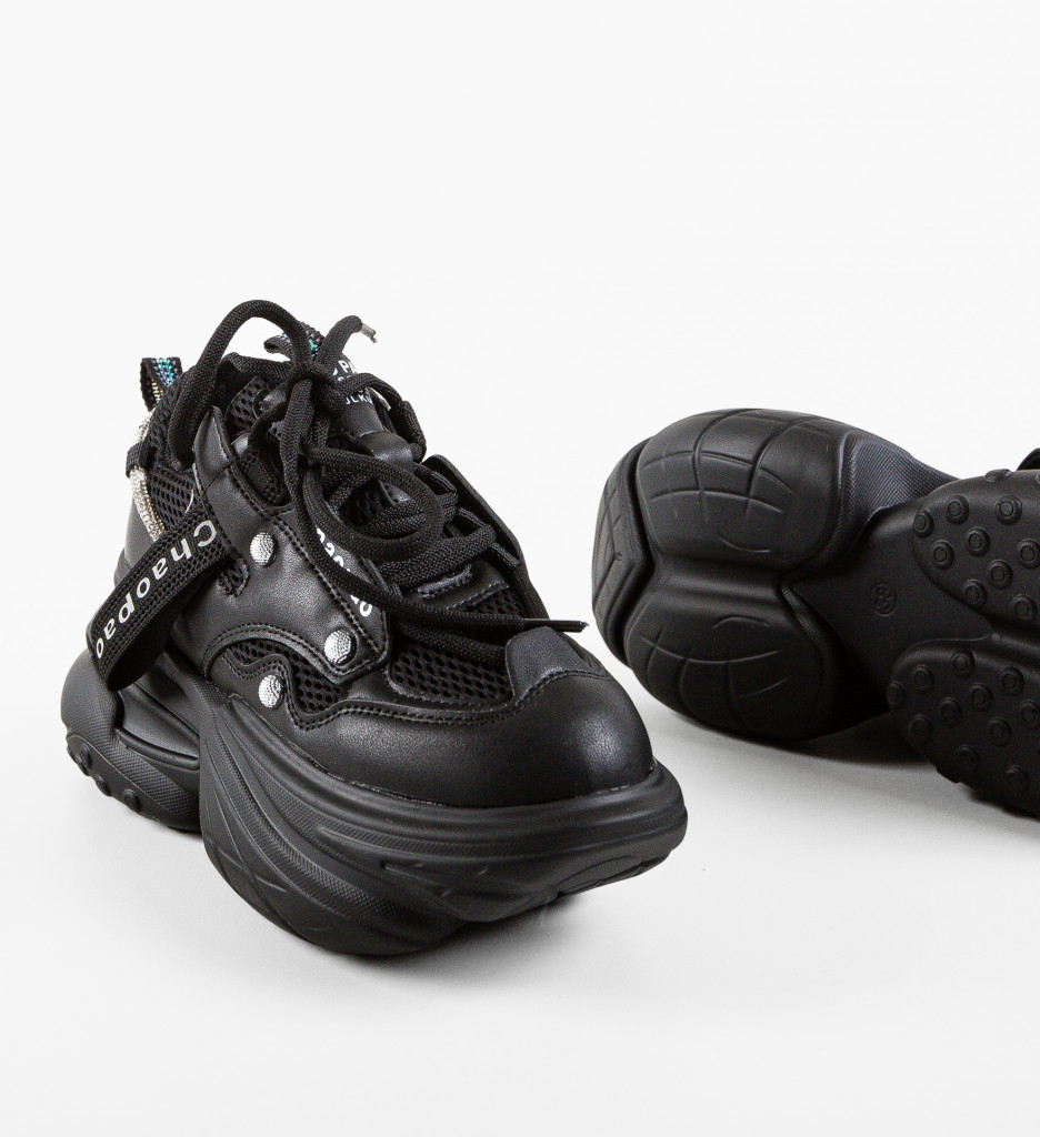 Poze Sneakers dama Chaopao Negri depurtat.ro 