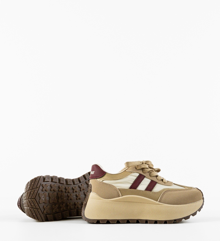 Sneakers dama Chike Khaki - 4 | YEO