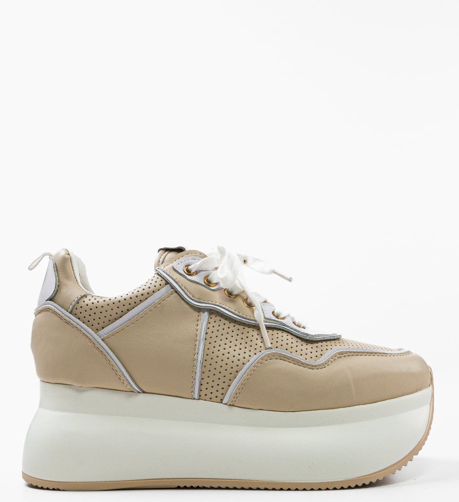 Sneakers dama Emiel Bej - 5 | YEO