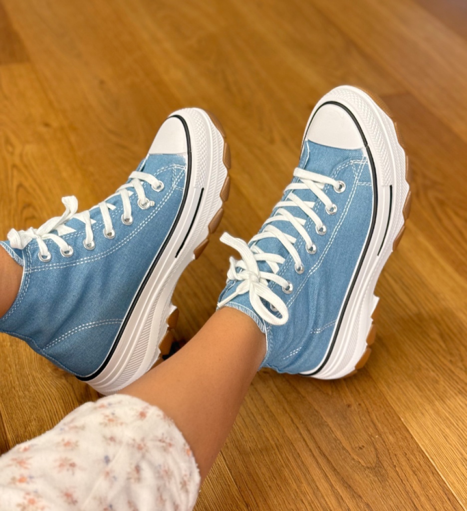 Sneakers dama Fedaz Albastri - 3 | YEO
