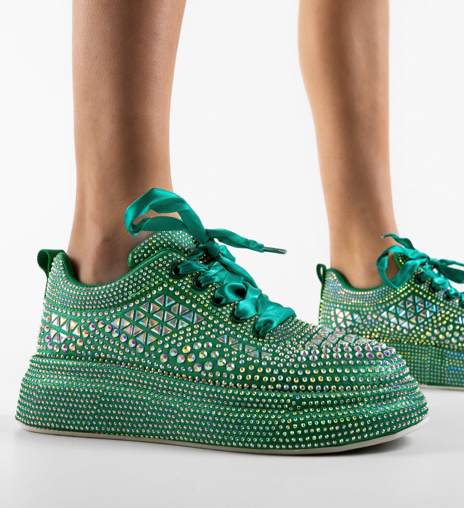 Sneakers dama Galmure Verzi - 4 | YEO