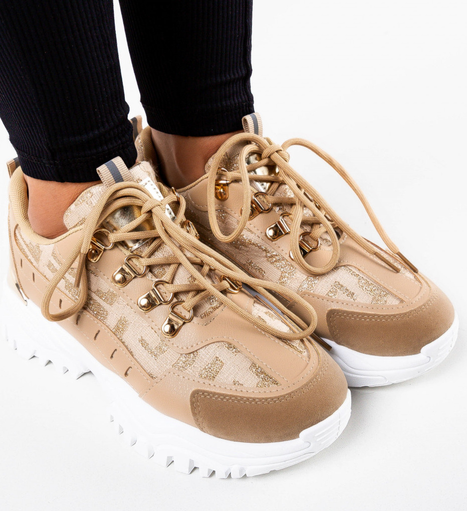 Sneakers dama Huff Khaki - 3 | YEO