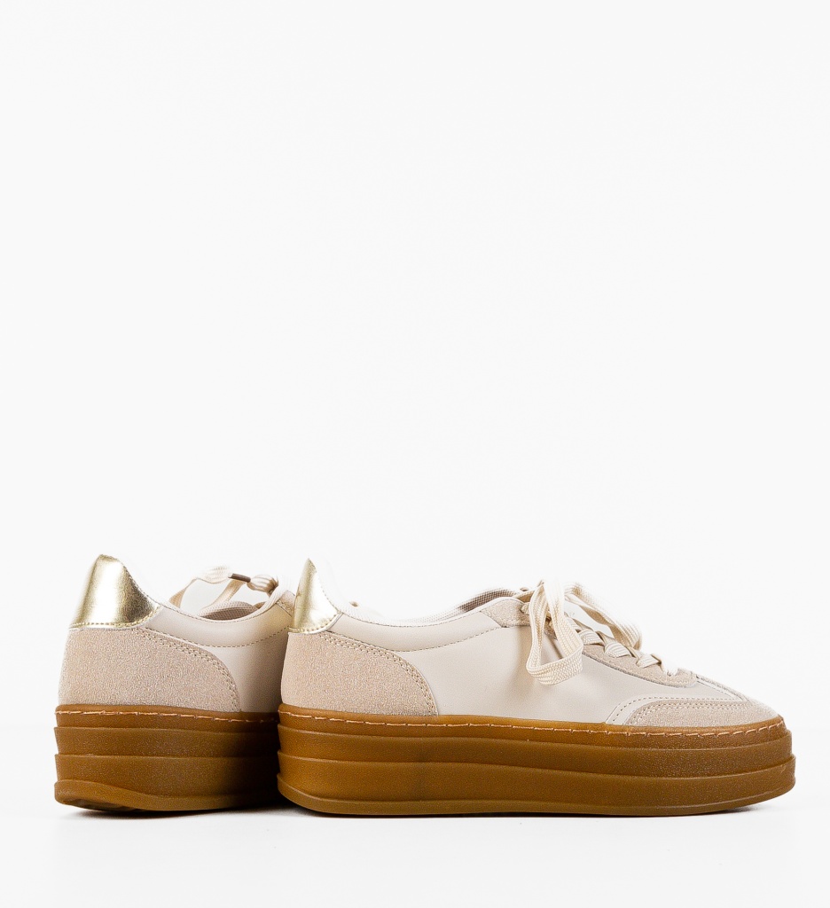 Sneakers dama Jaswin Bej - 2 | YEO