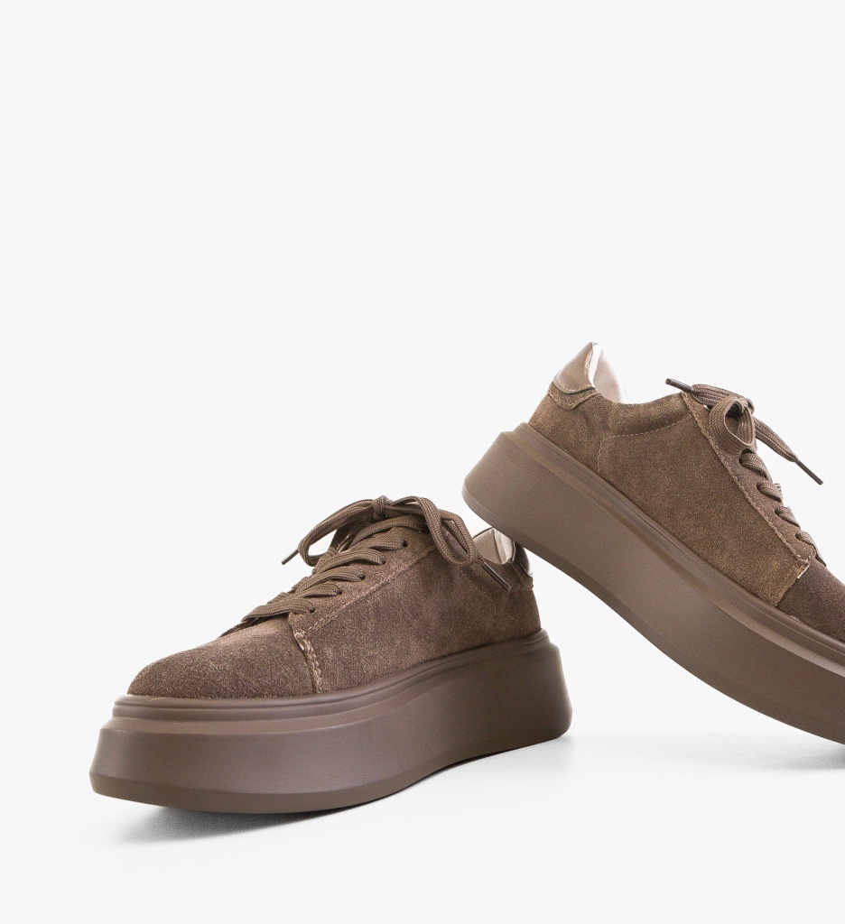 Sneakers dama Kamin Khaki - 3 | YEO