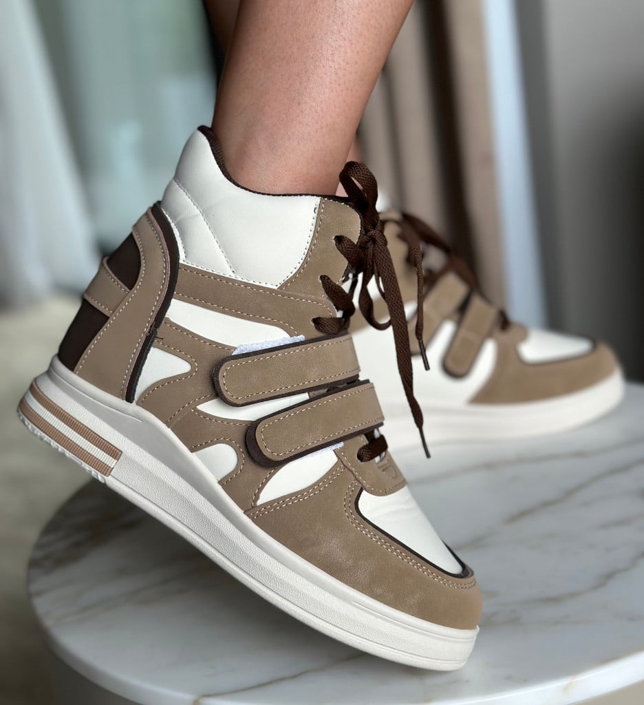 Sneakers dama Kieran Khaki - 1 | YEO