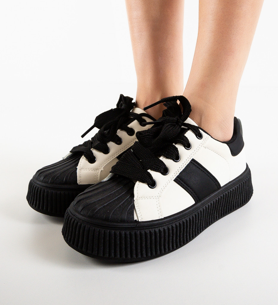 Sneakers dama Kiona Albi - 3 | YEO