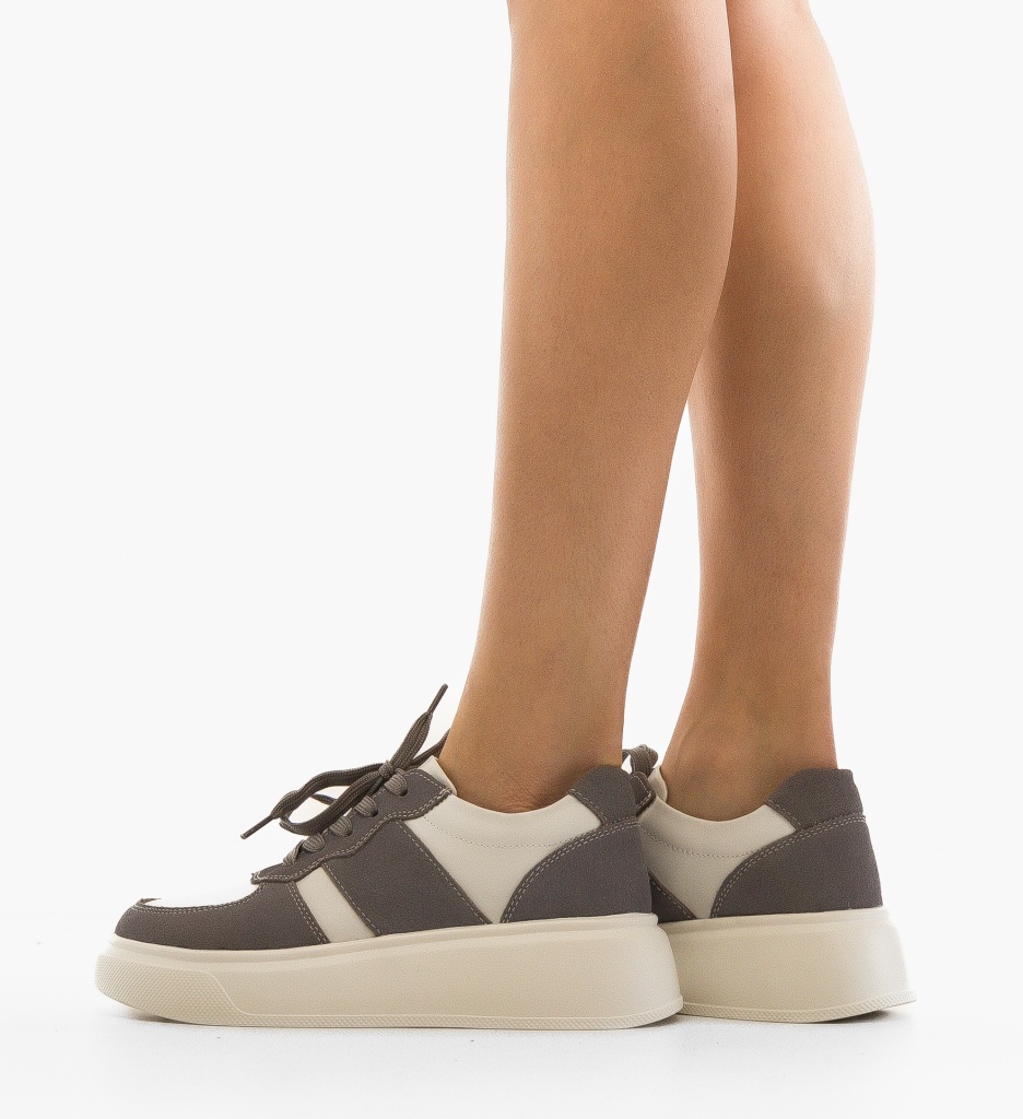 Sneakers Dama Miriam Gri - 1 | YEO