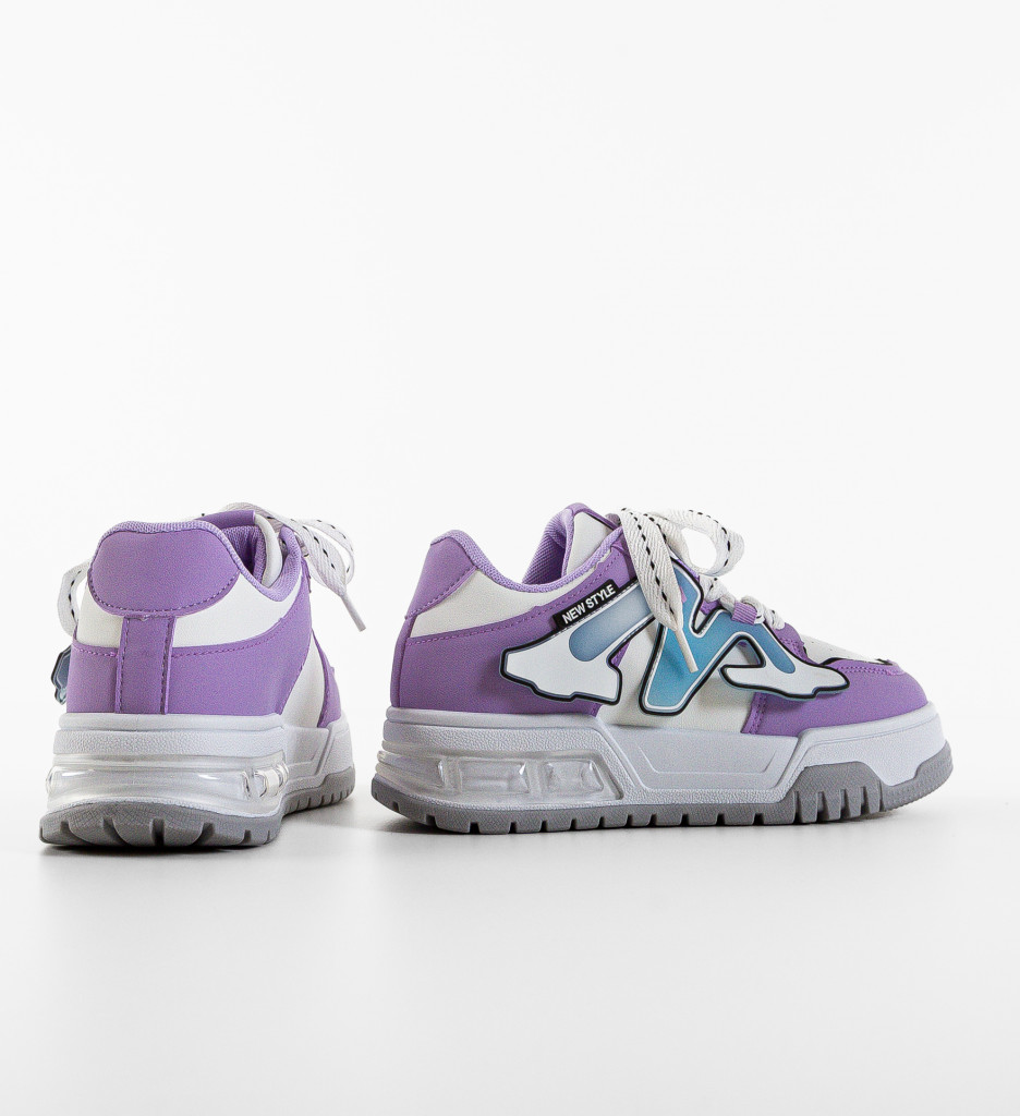 Poze Sneakers dama Niustile Mov DePurtat