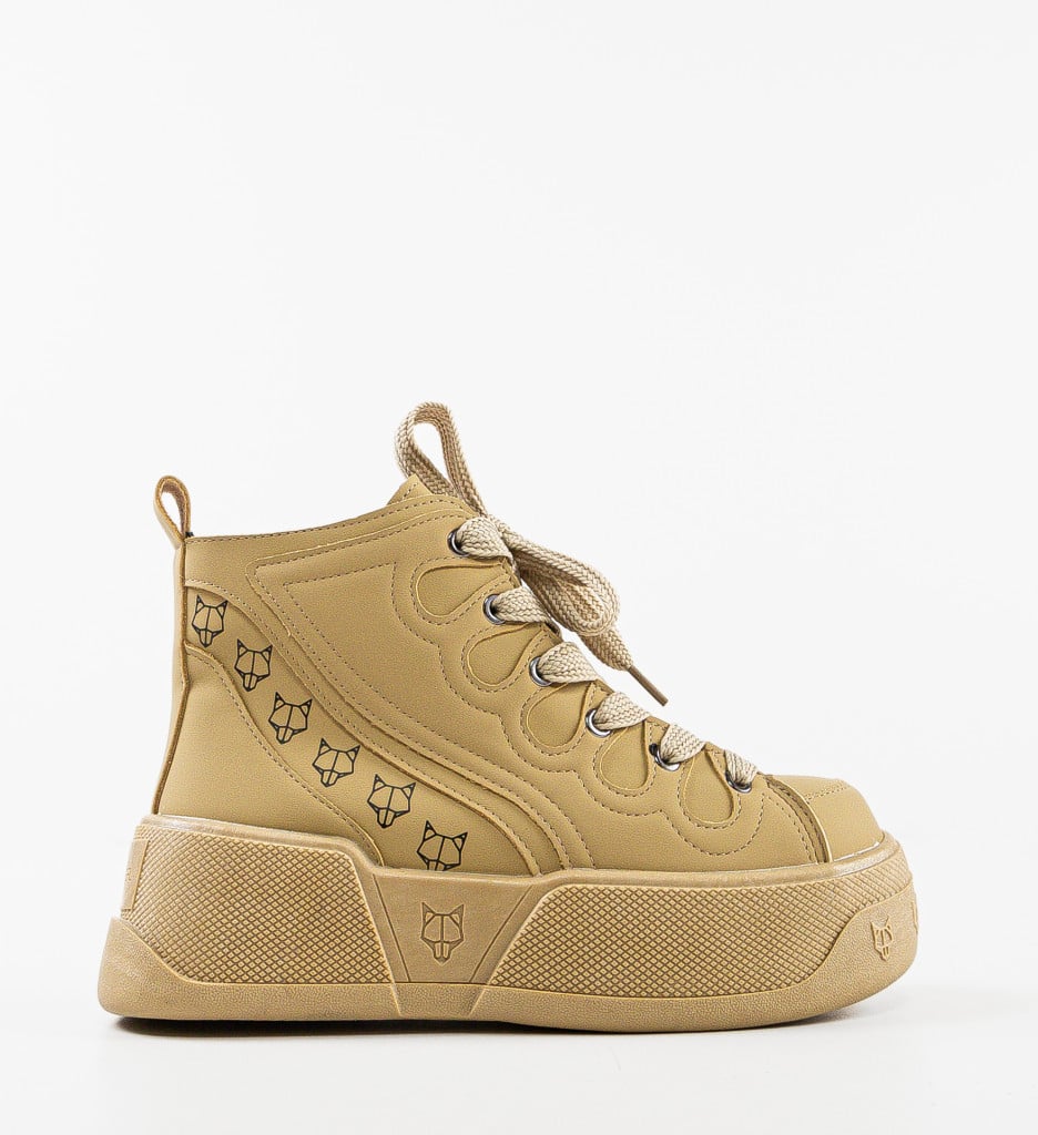 Sneakers dama Piret Khaki - 4 | YEO