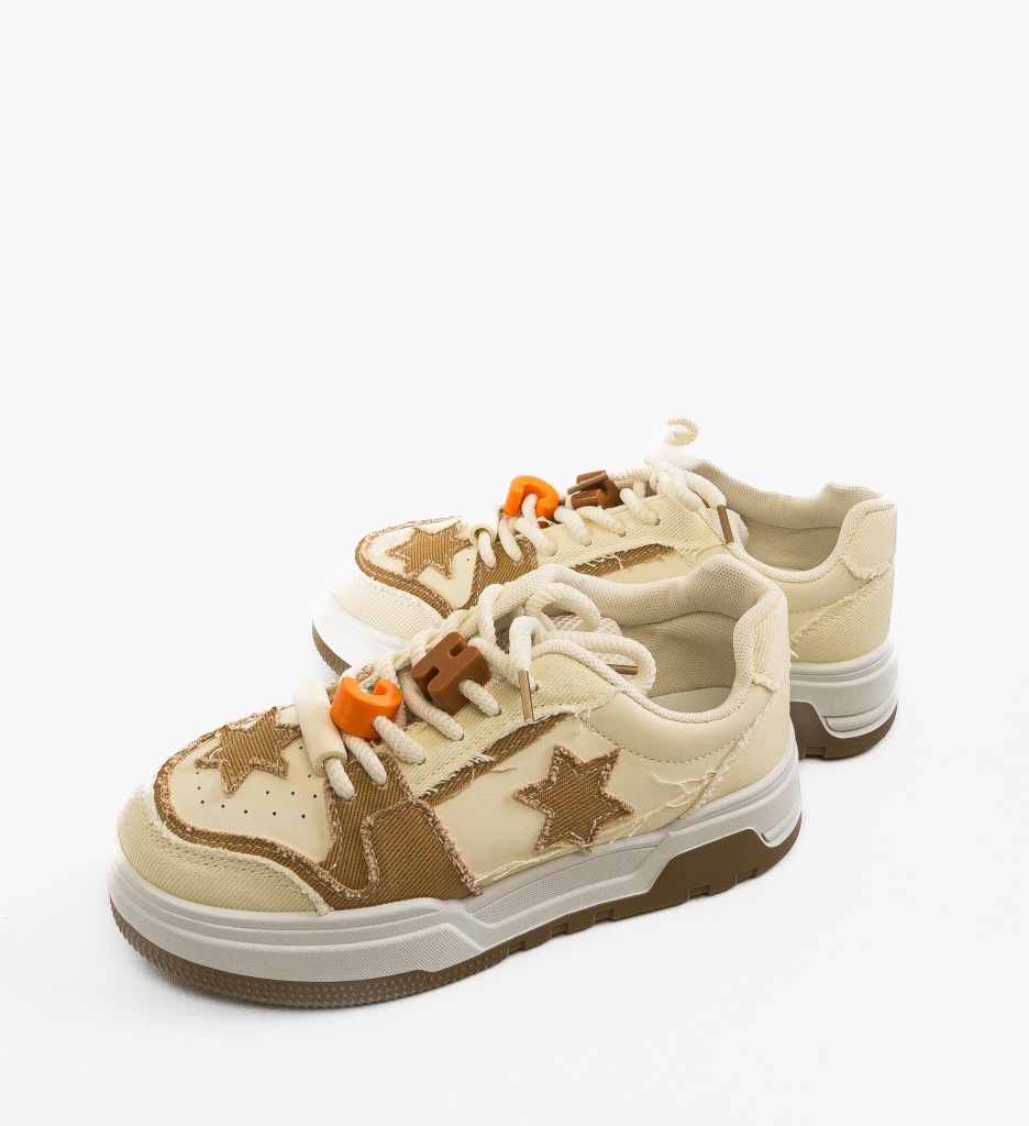 Sneakers dama Rilas Bej - 4 | YEO